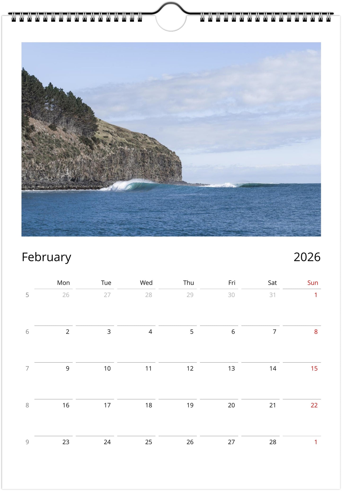 2026 Calendar - Aotearoa Line-ups