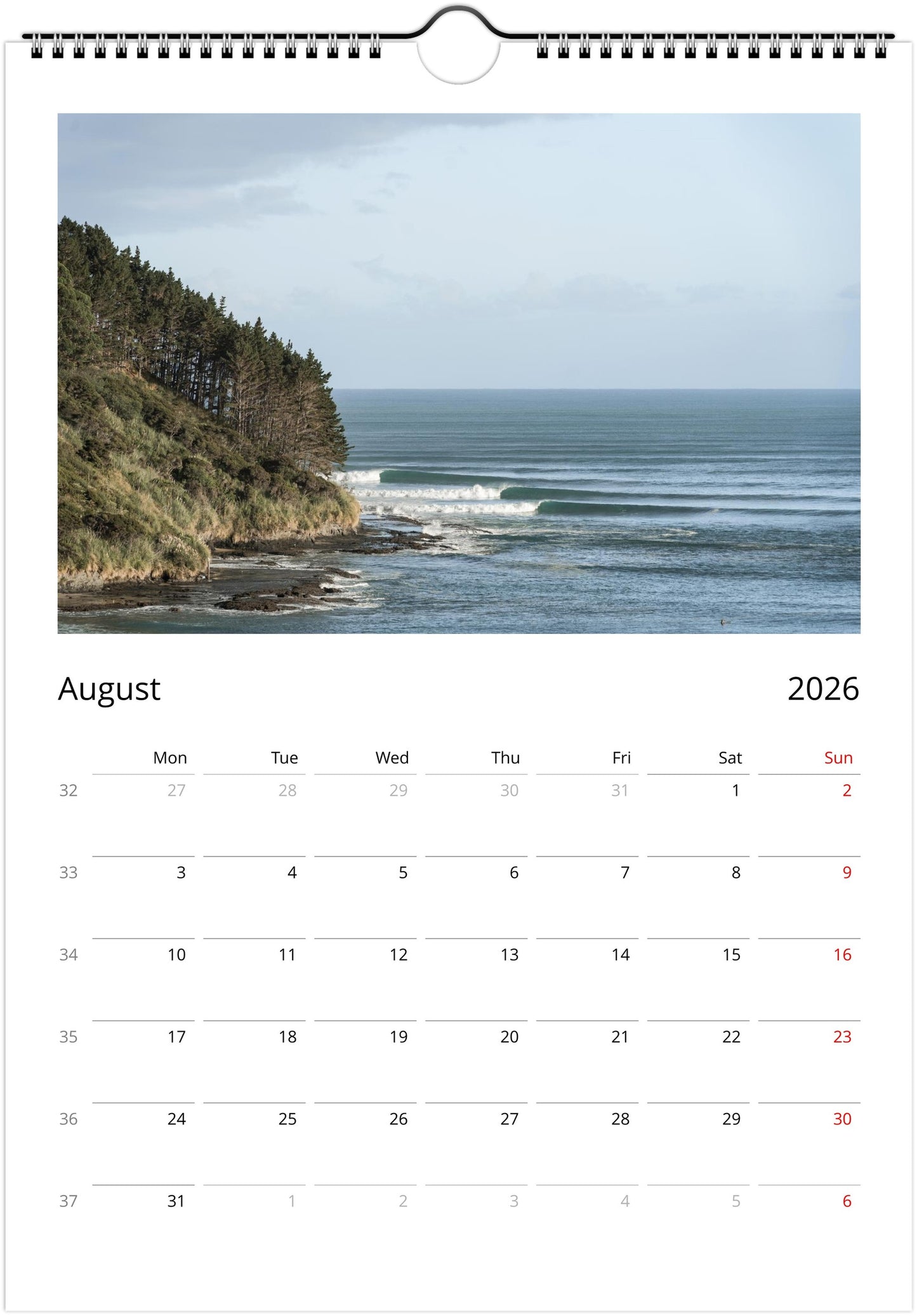 2026 Calendar - Aotearoa Line-ups